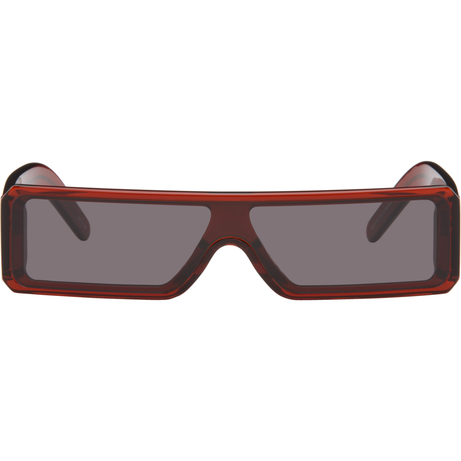 Rick Owens Burgundy Tower Gethshades Sunglasses