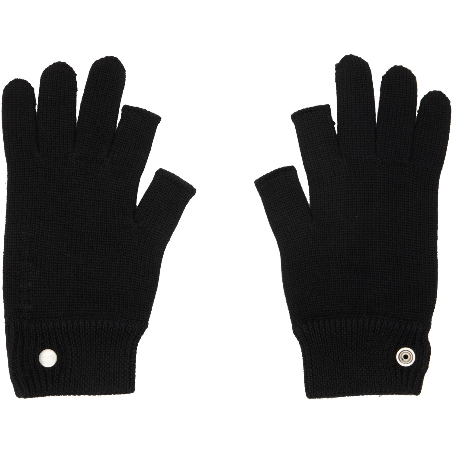 Rick Owens Black Tower Touchscreen Gloves
