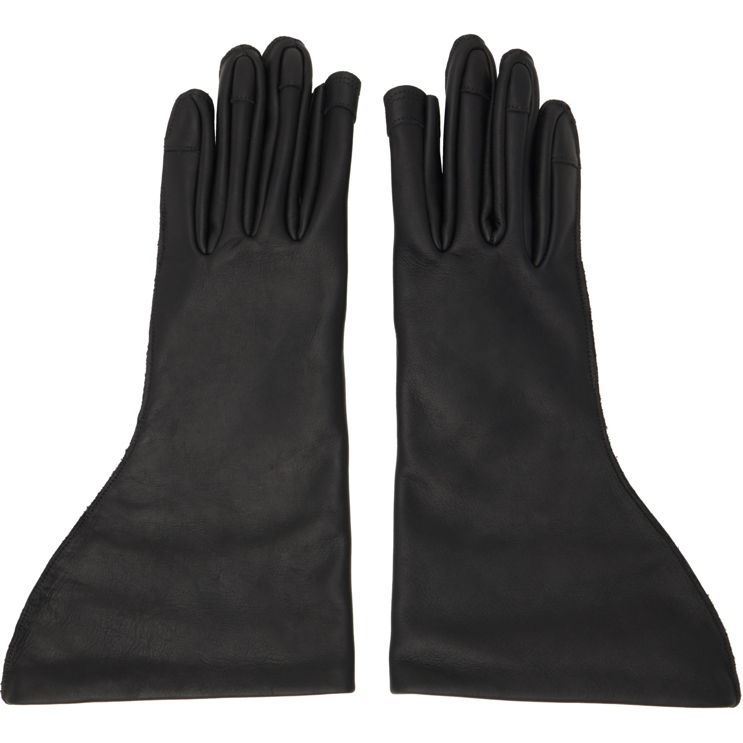 Rick Owens Black Tower Flared Gloves