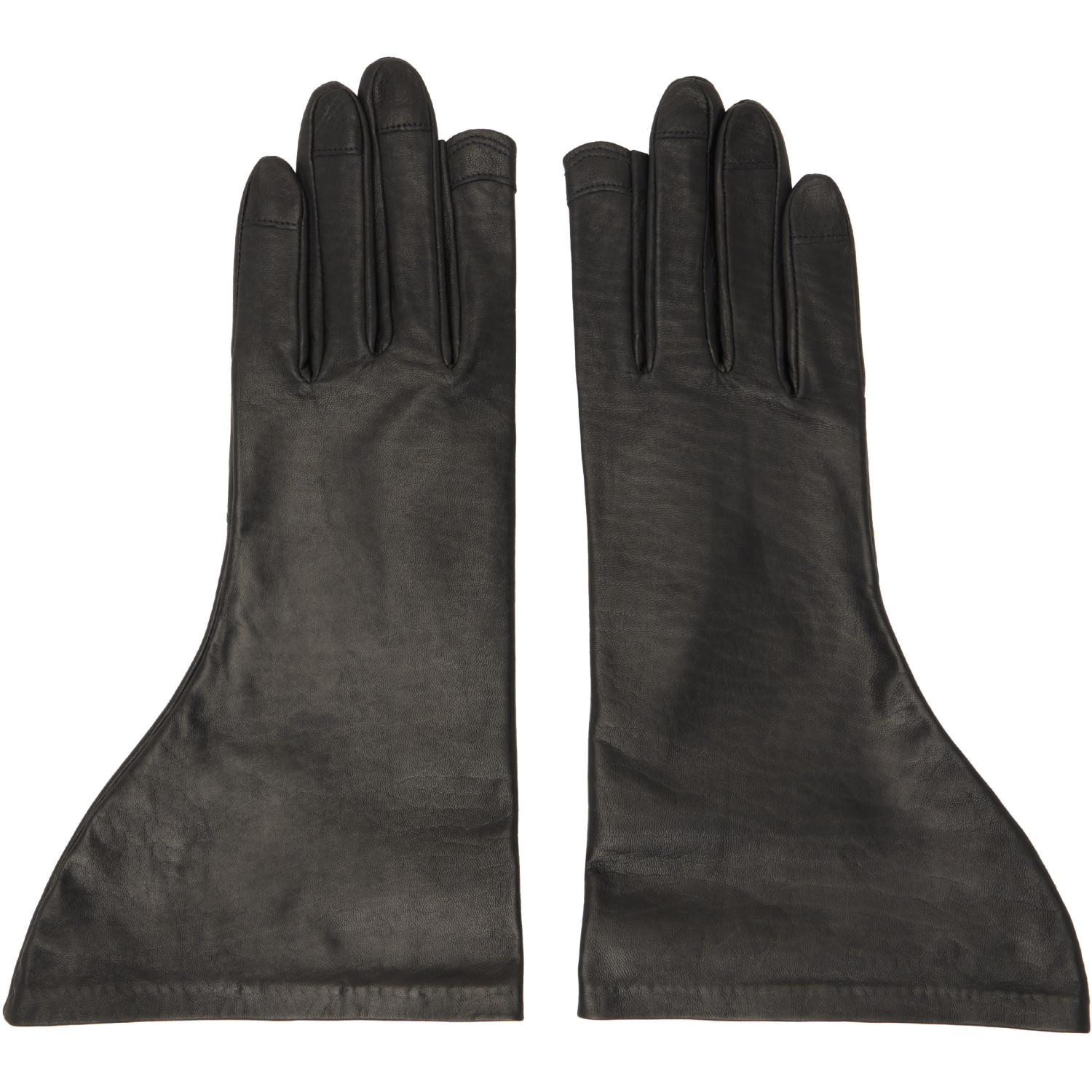 Rick Owens Black Tower Flared Gloves