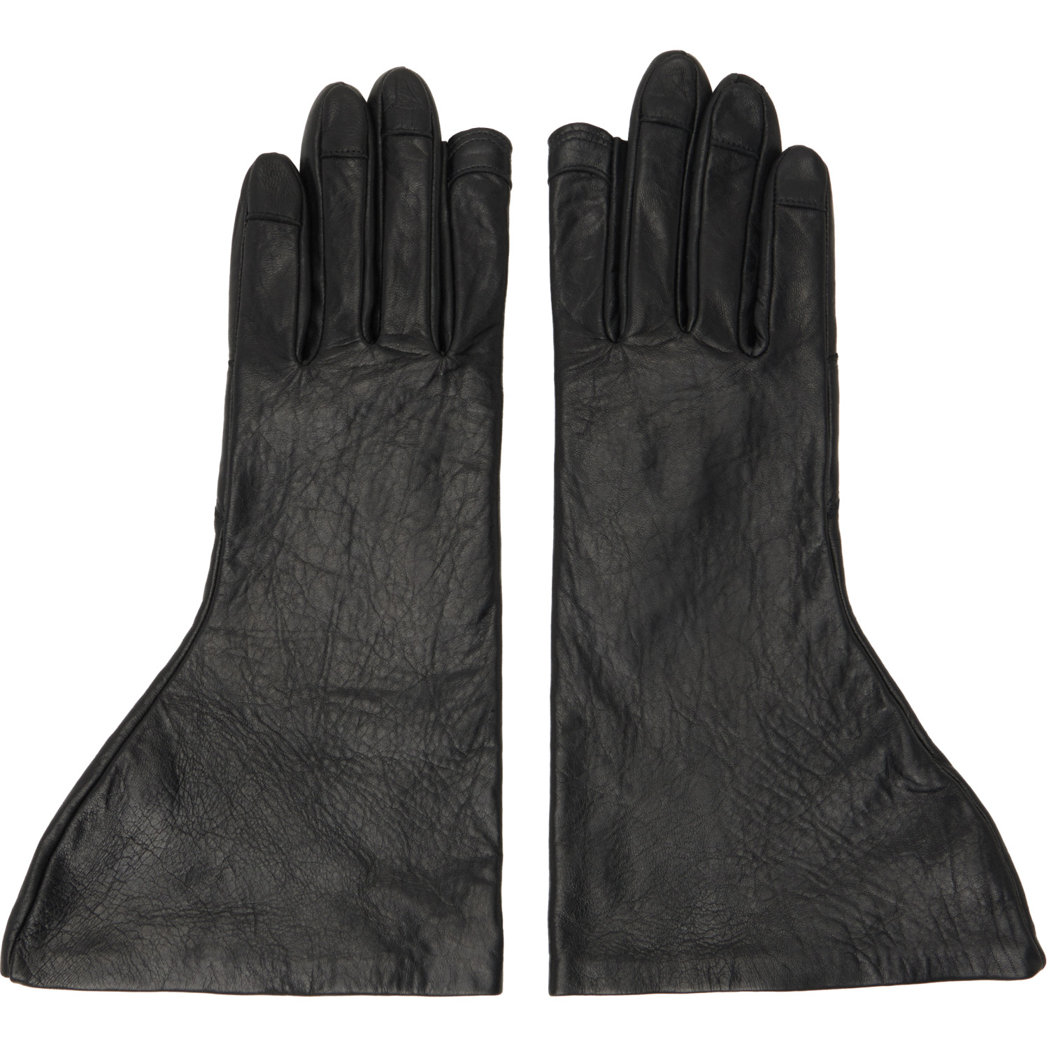 Rick Owens Black Tower Flared Gloves