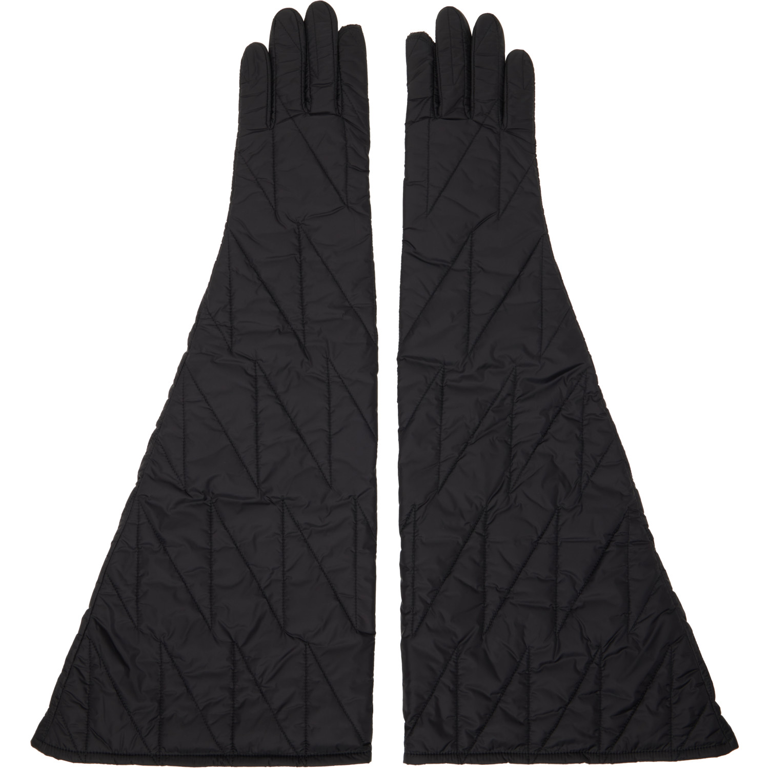 Rick Owens Black Tower Long Gloves