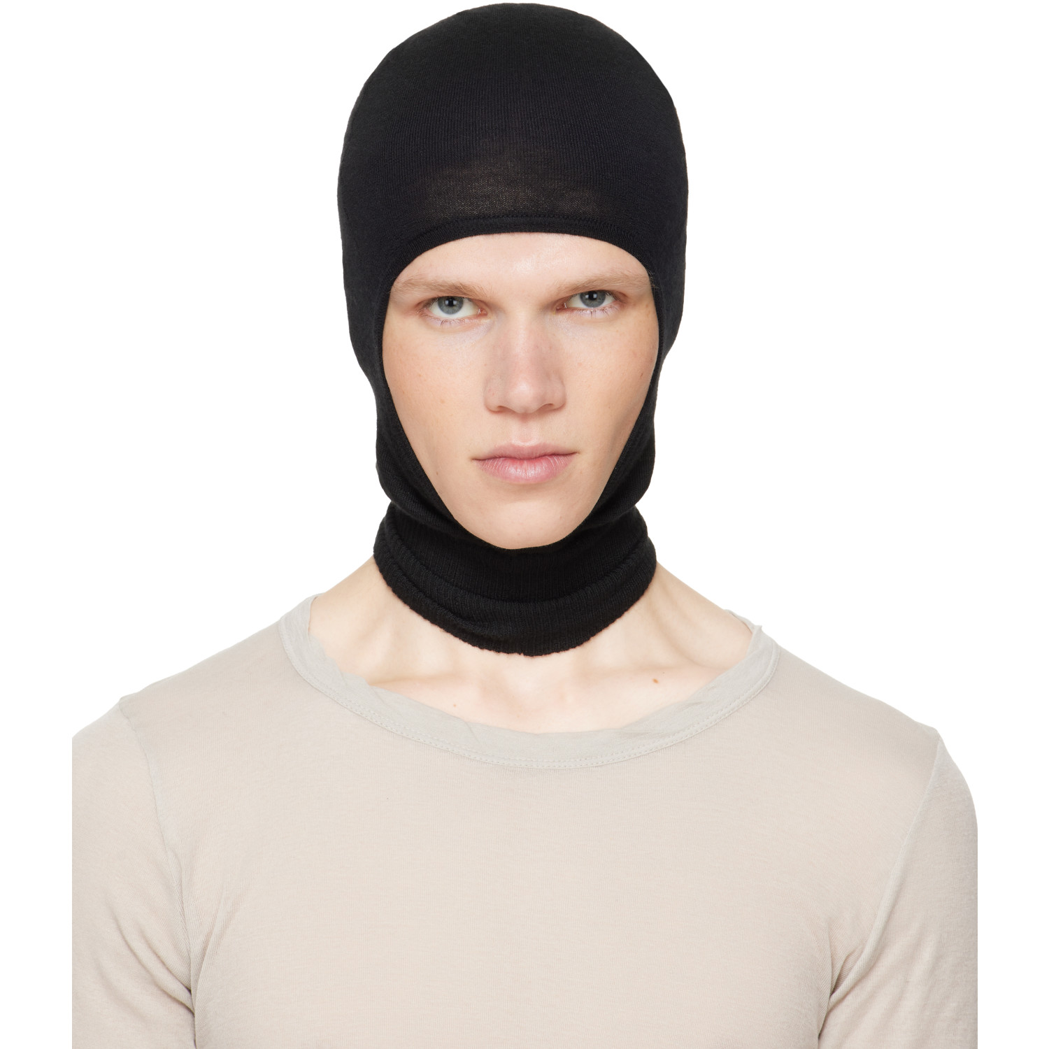 Rick Owens Black Tower Skull Balaclava