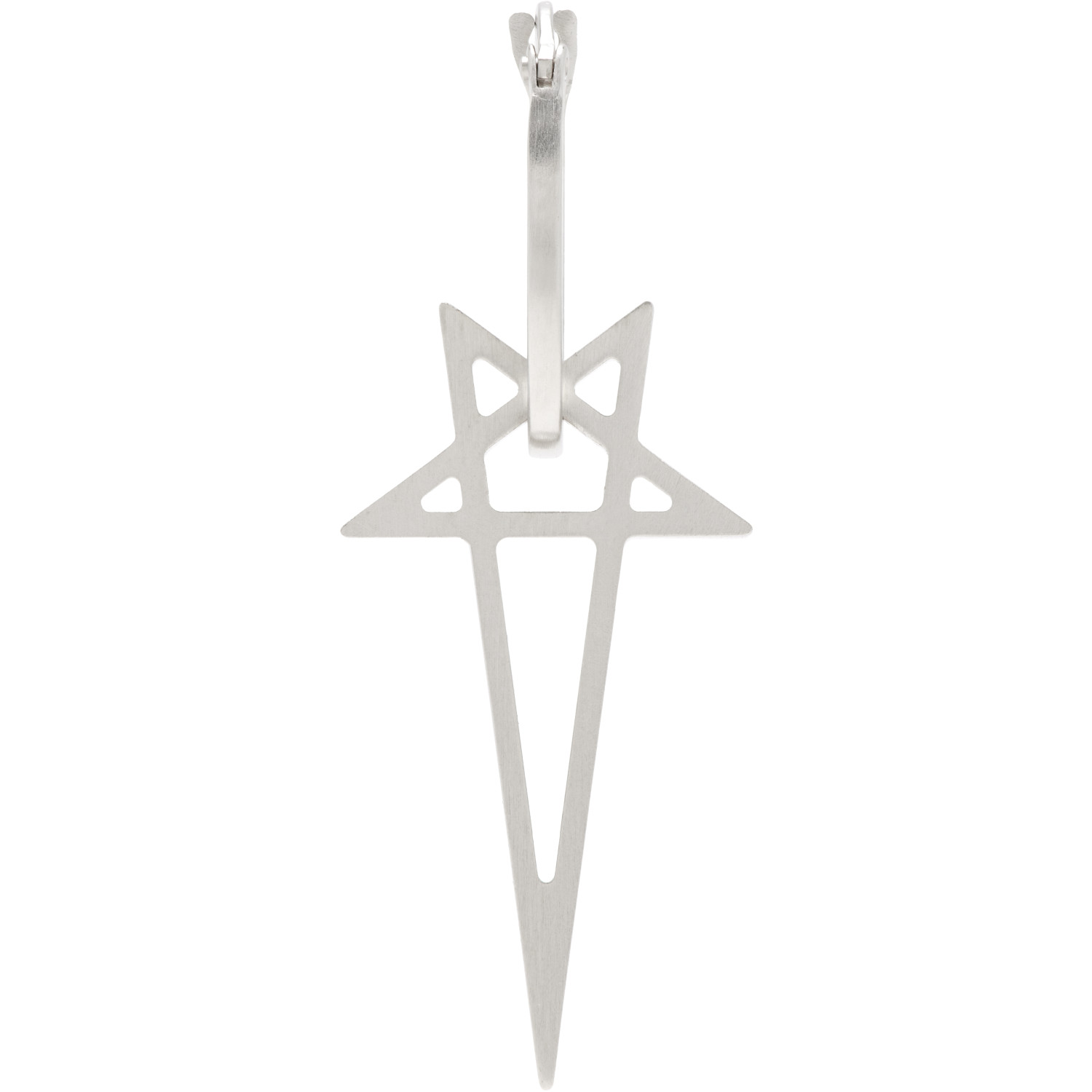 Rick Owens Pentagram Single Earring