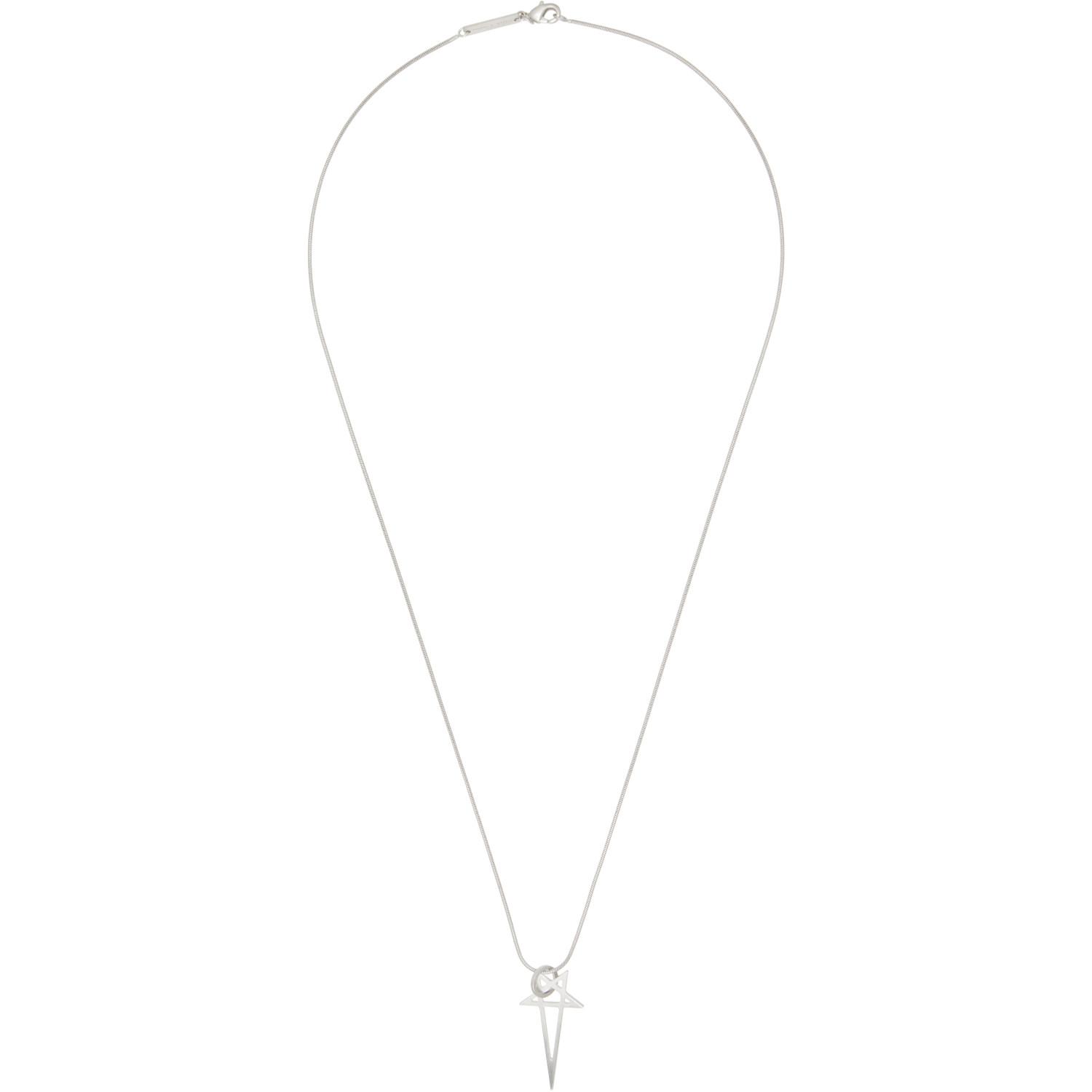 Rick Owens Pentagram Charm Necklace