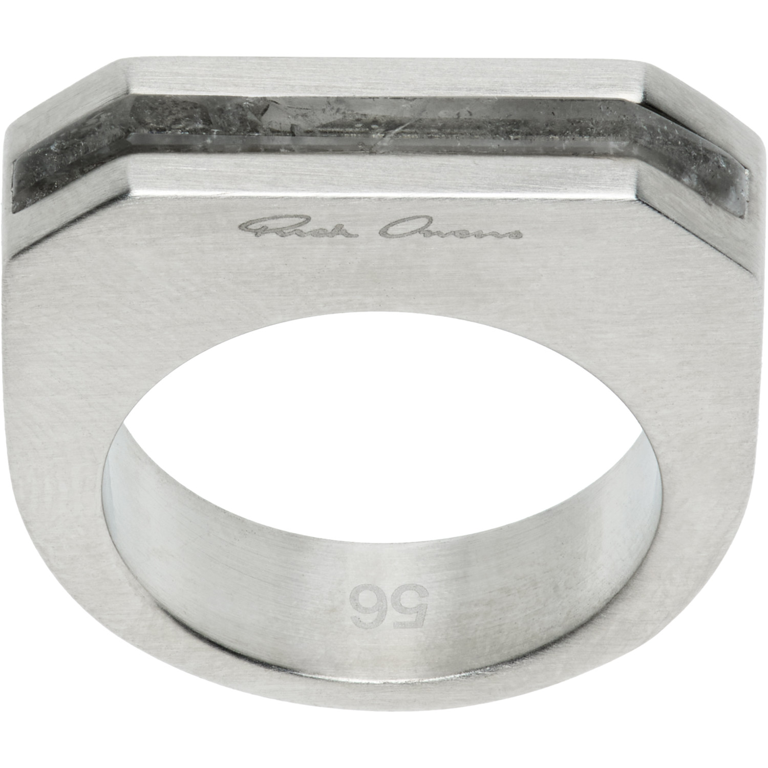 Rick Owens Hollywood Crystal Beveled Ring