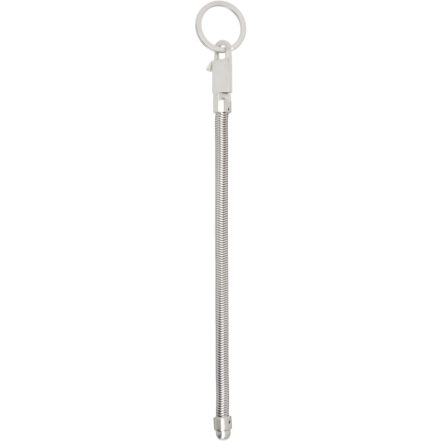 Rick Owens Silver Temple Snake Keychain