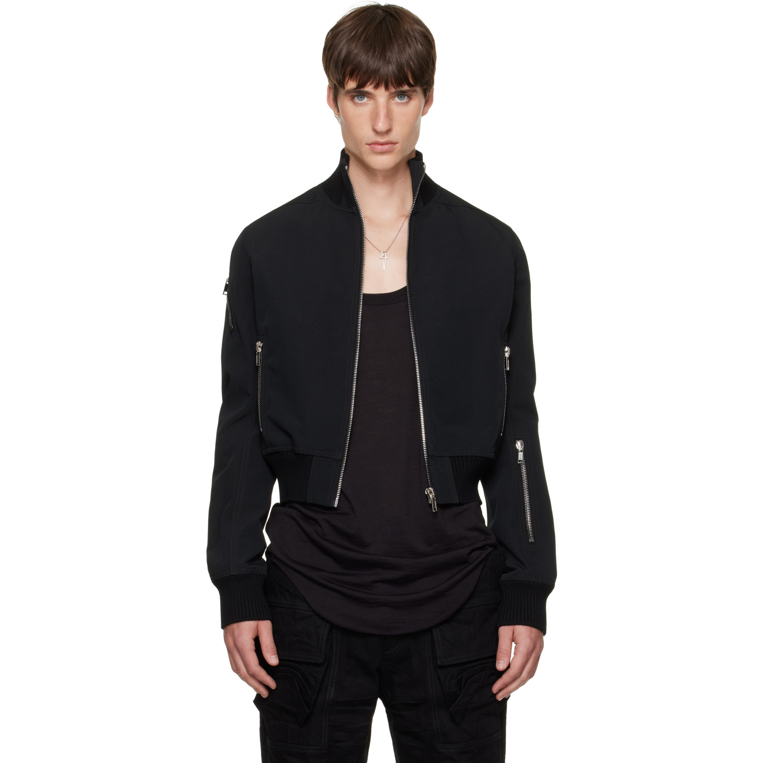 Rick Owens Black Tower Track Jacket
