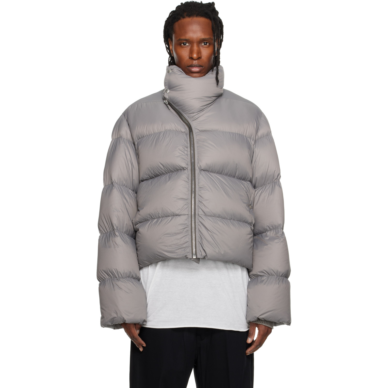 Rick Owens Gray Tower Turtle Jacket
