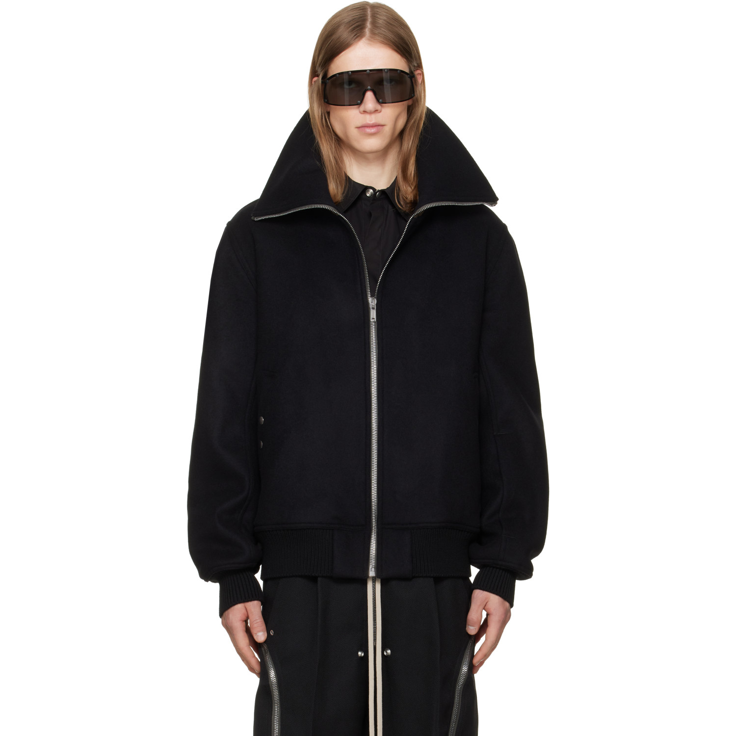 Rick Owens Black Tower Dracuflight Jacket