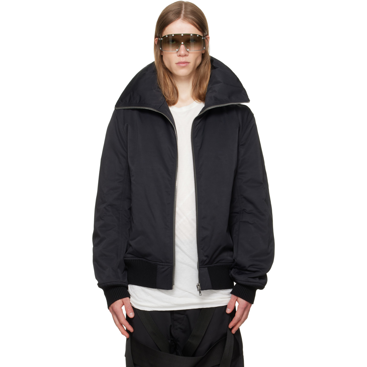 Rick Owens Black Tower Dracuflight Jacket