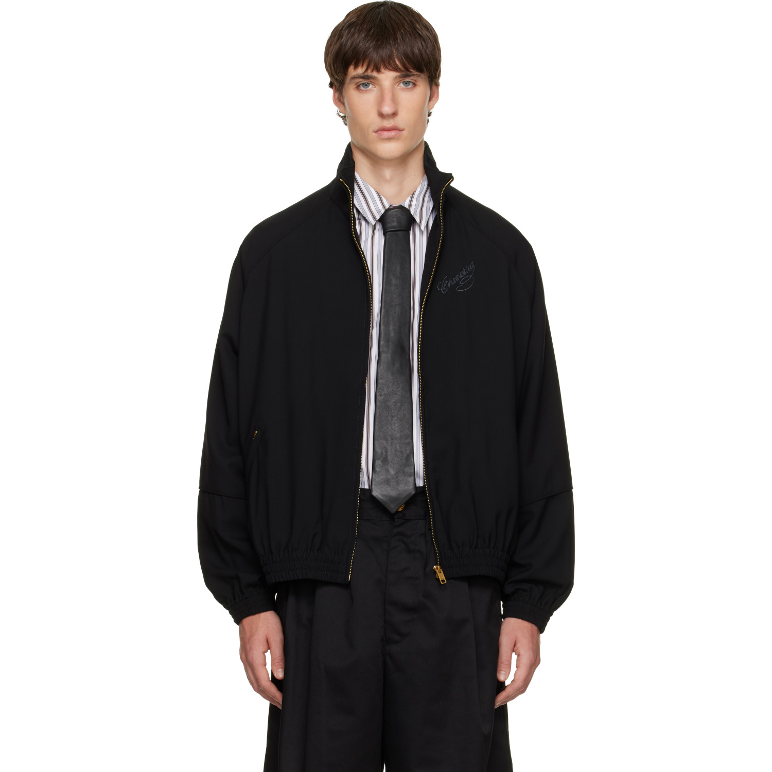 WILLY CHAVARRIA Black Ruff Rider Track Jacket