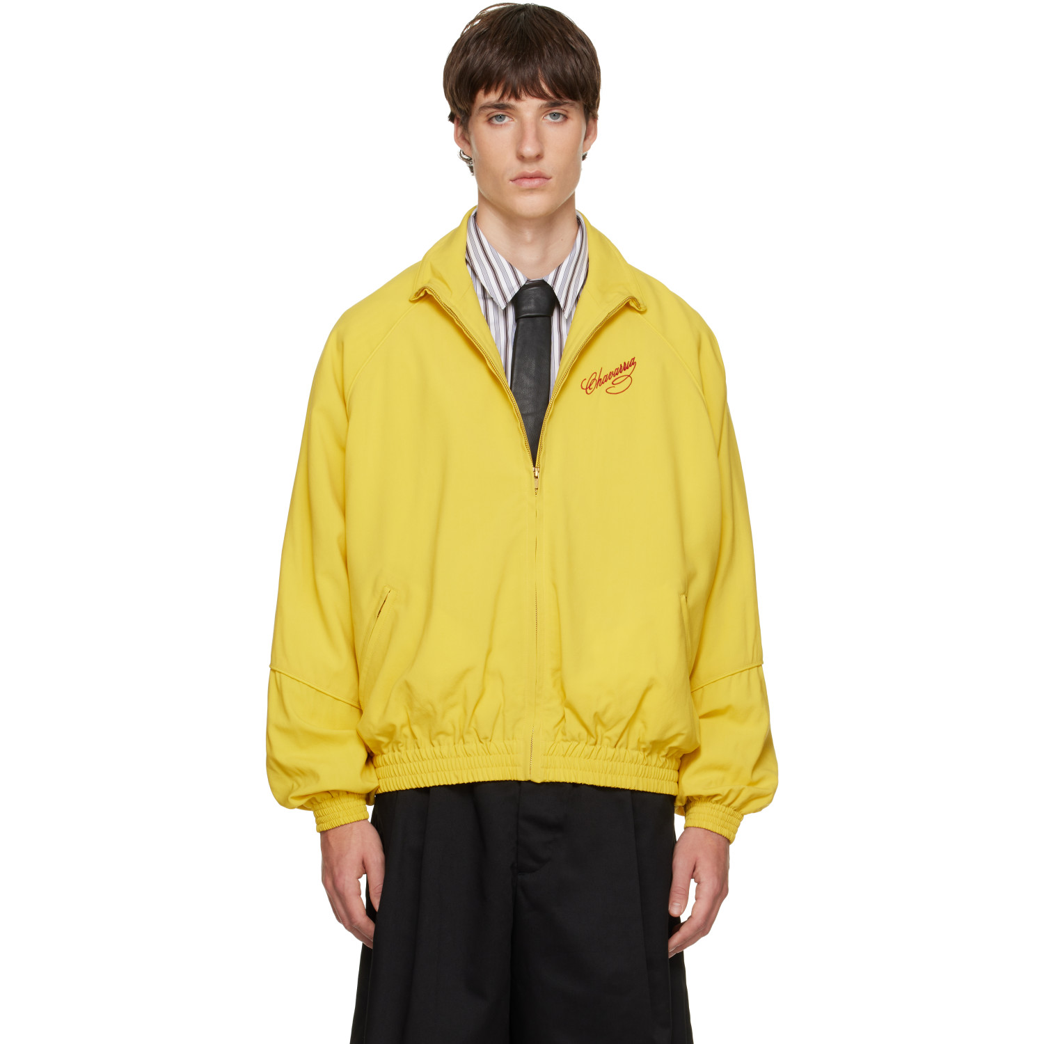 WILLY CHAVARRIA Yellow Ruff Rider Track Jacket