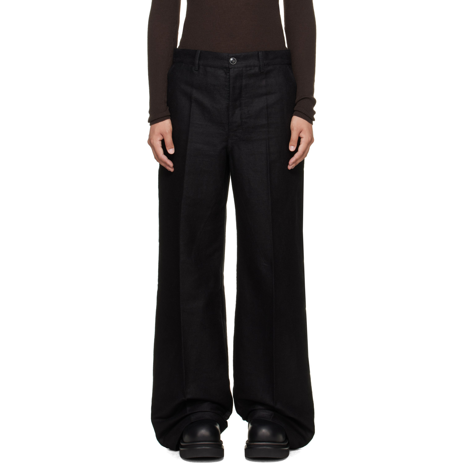 Rick Owens Black Tower Work Trousers
