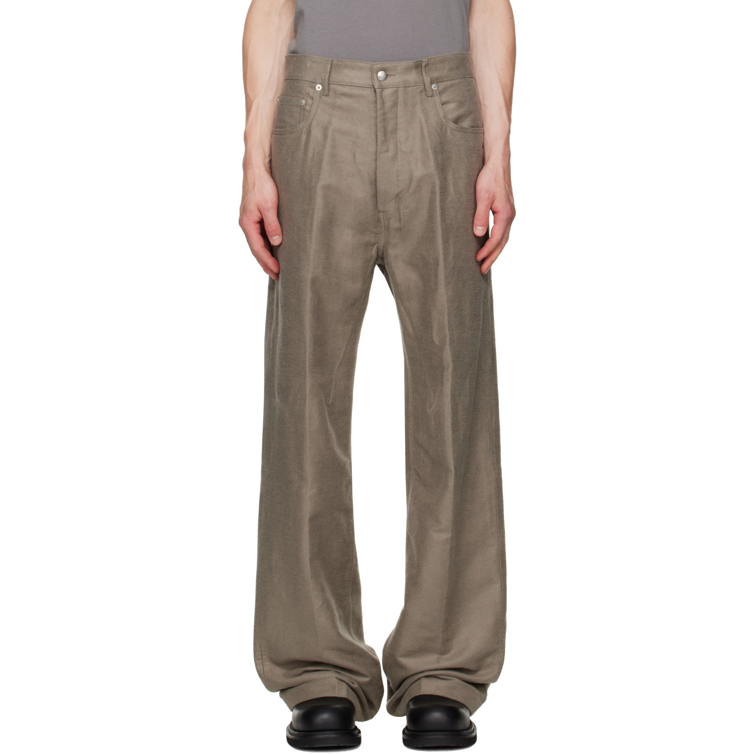 Rick Owens Gray Tower Geth Trousers