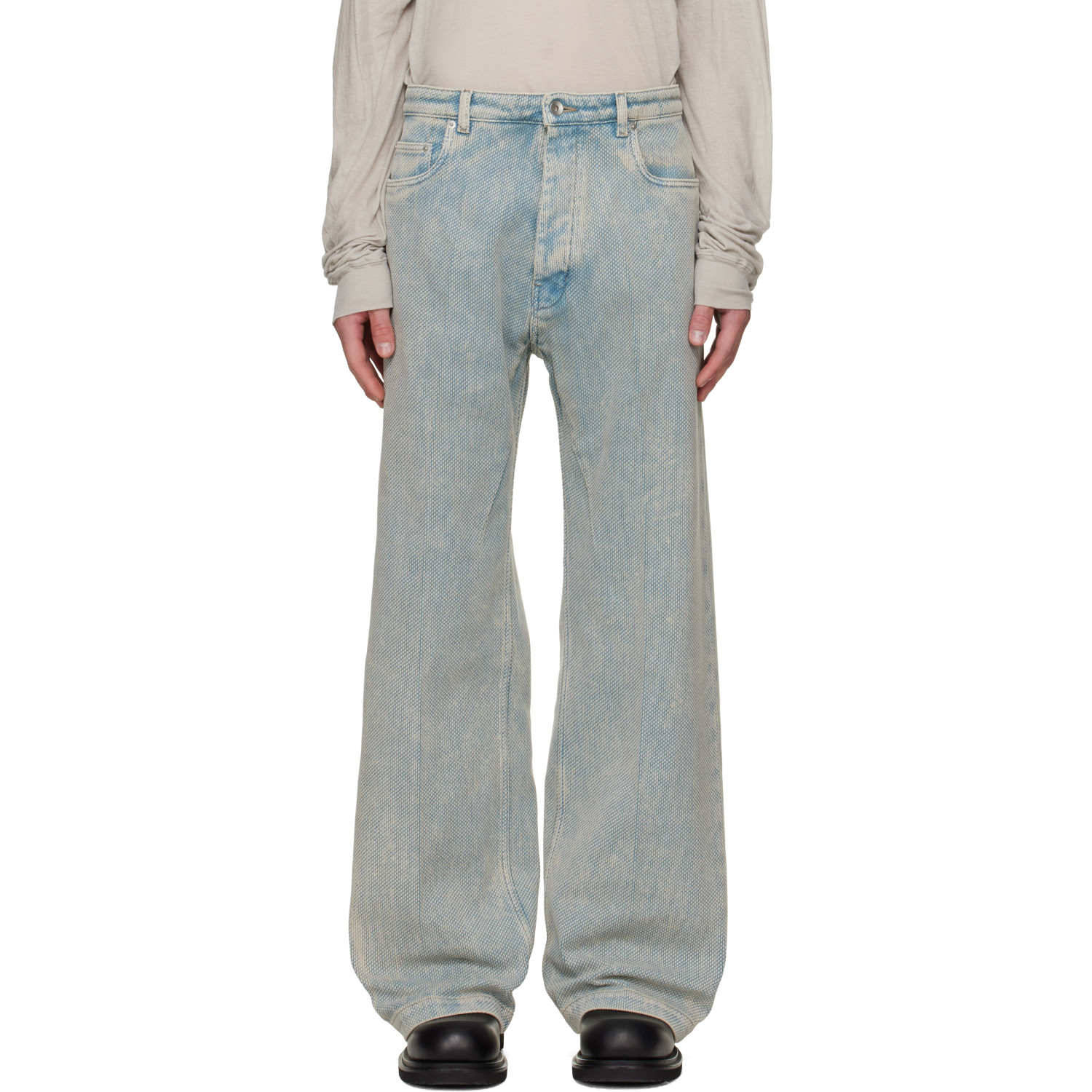 Rick Owens Blue Tower Geth Jeans