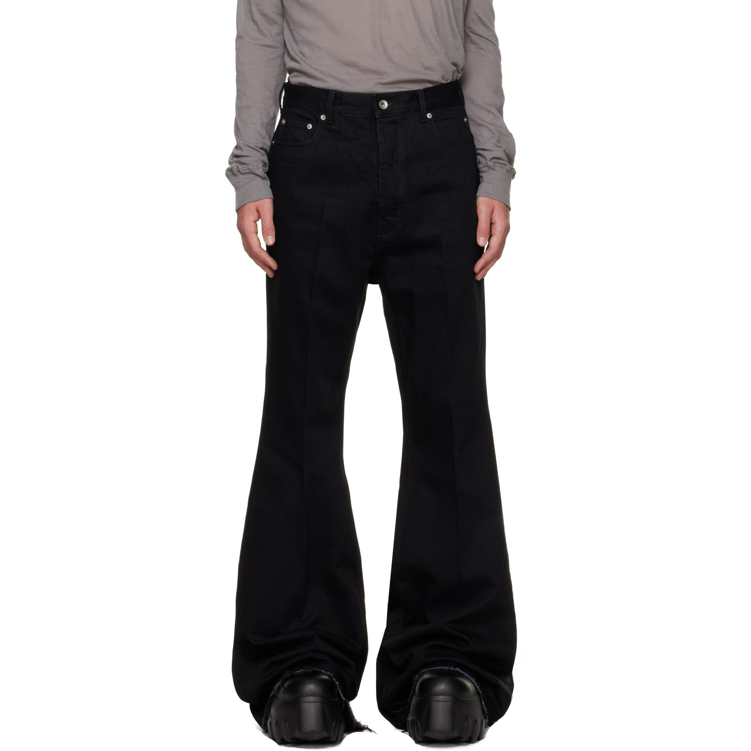Rick Owens Black Tower Bolan Bootcut Jeans