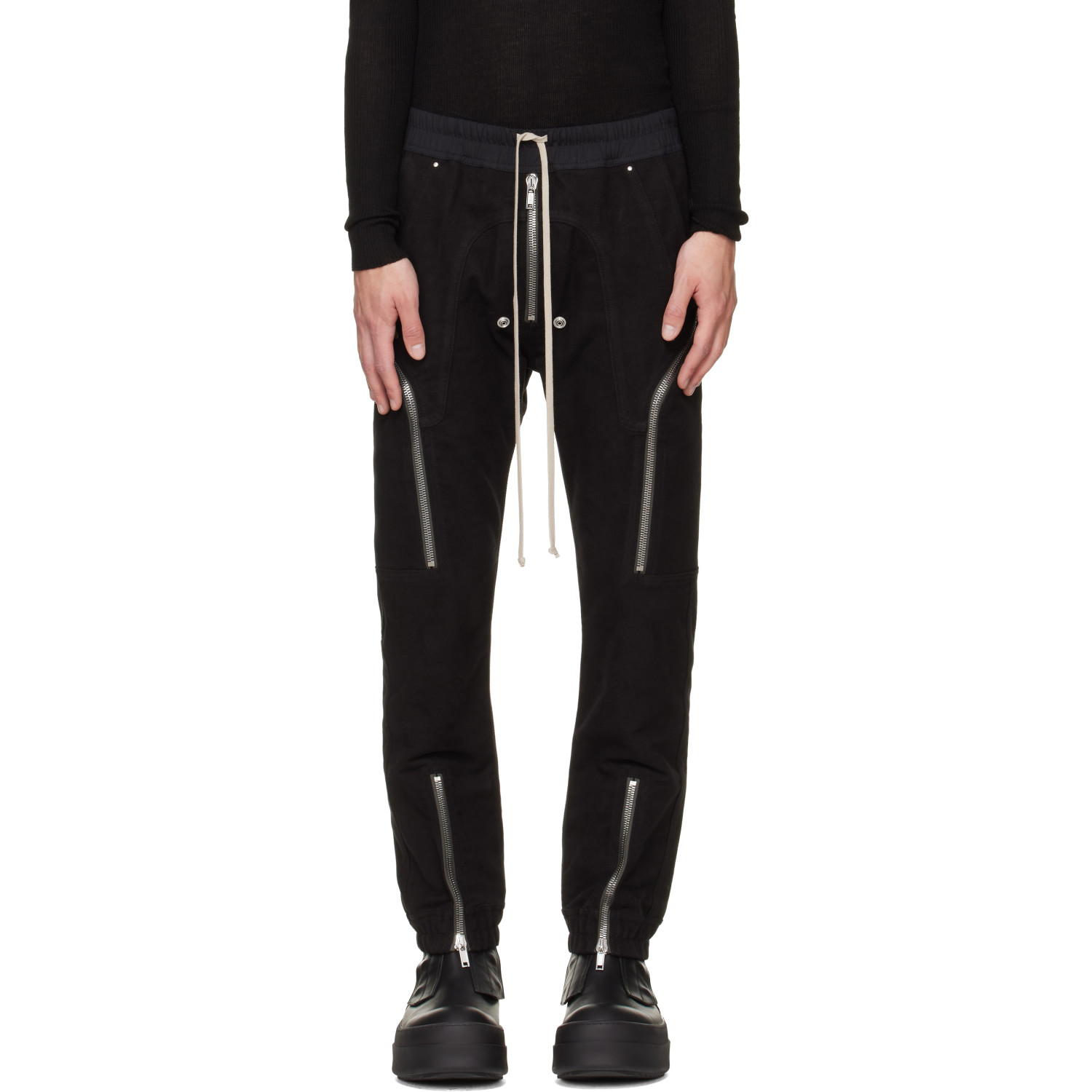 Rick Owens Black Tower Heizer Cargo Pants