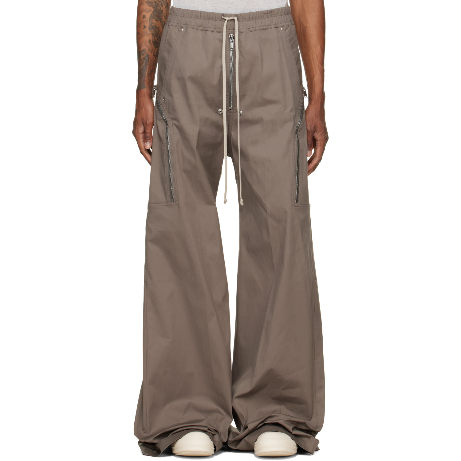 Rick Owens Gray Tower Heizer Belas Cargo Pants