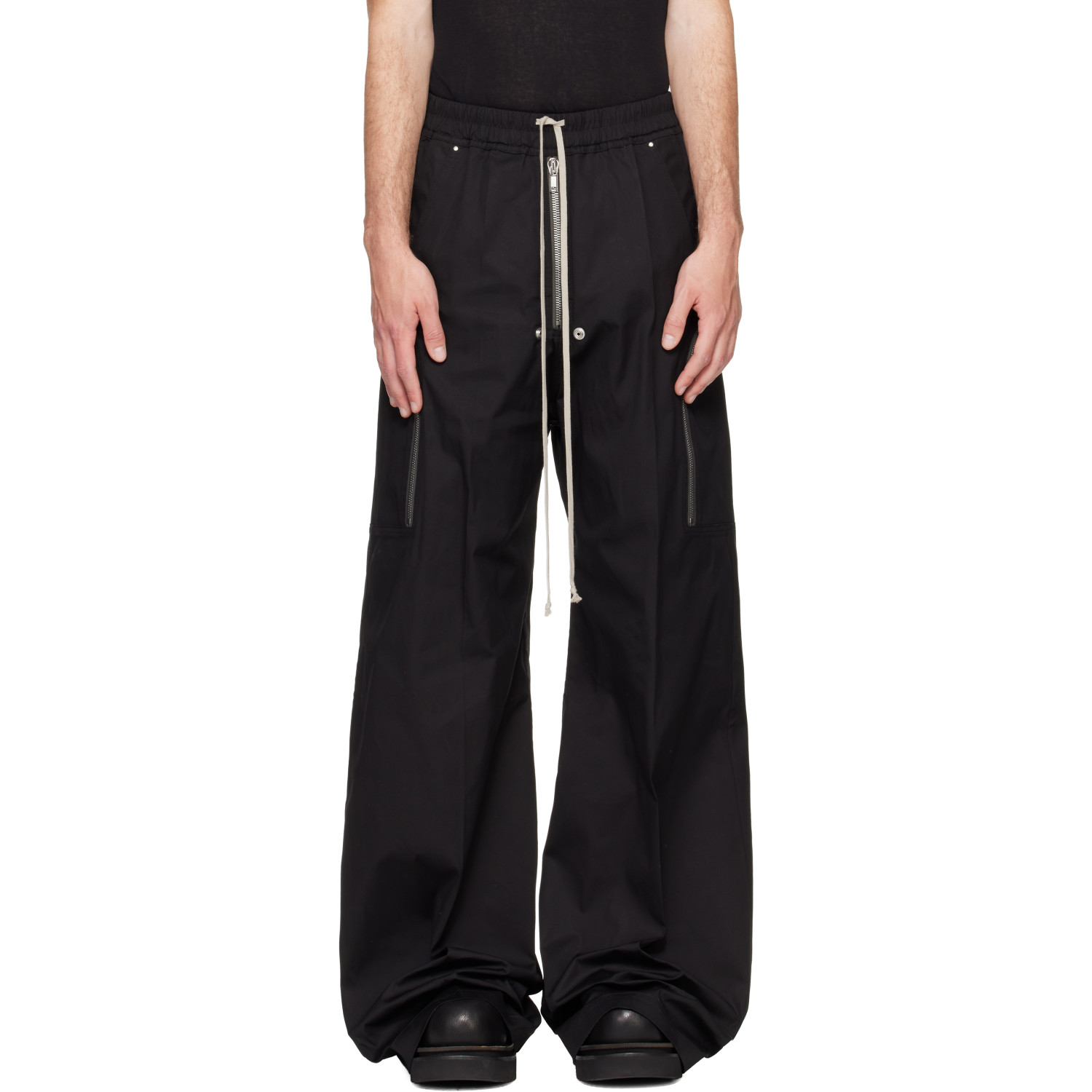 Rick Owens Black Tower Heizer Belas Cargo Pants