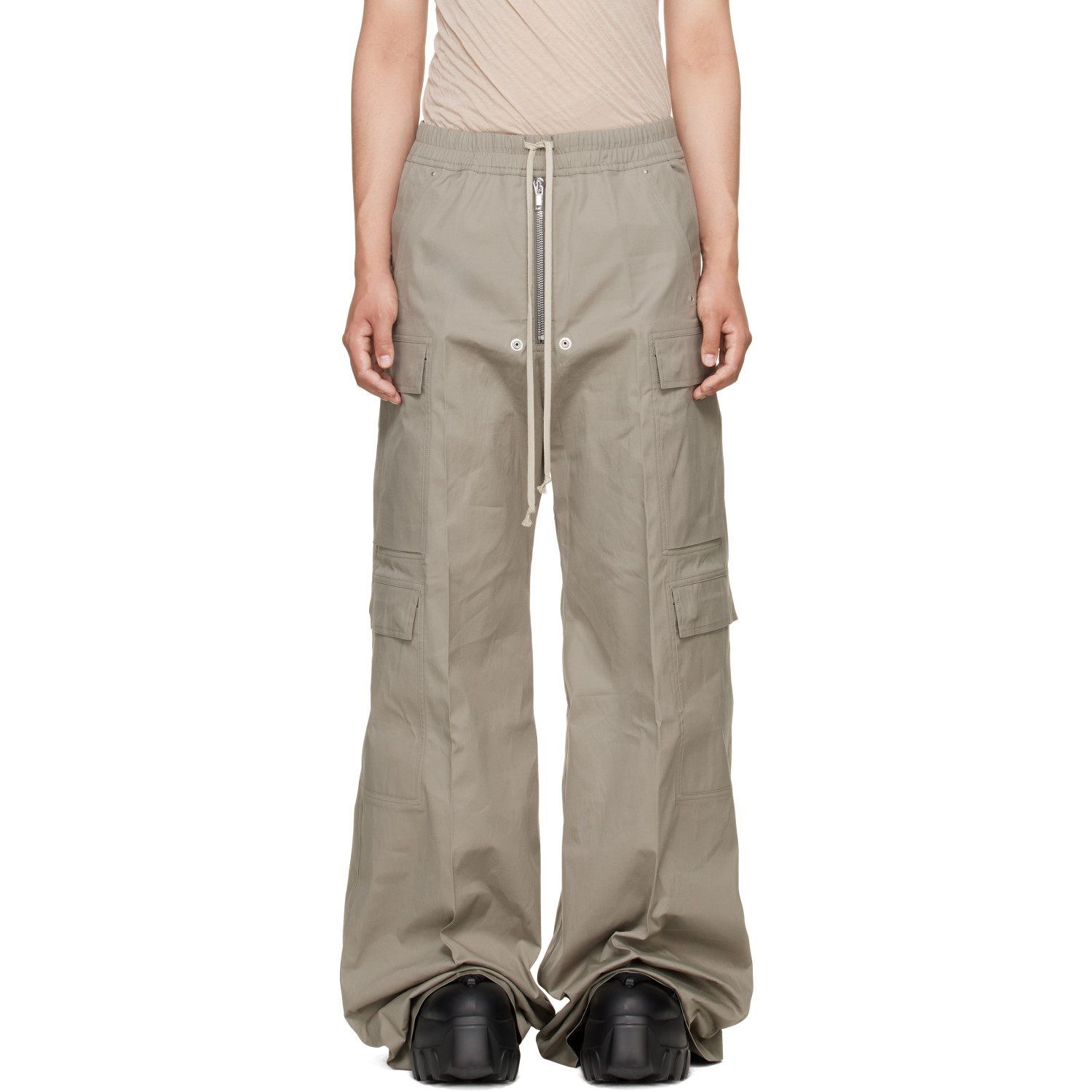 Rick Owens Taupe Tower Cargobelas Cargo Pants