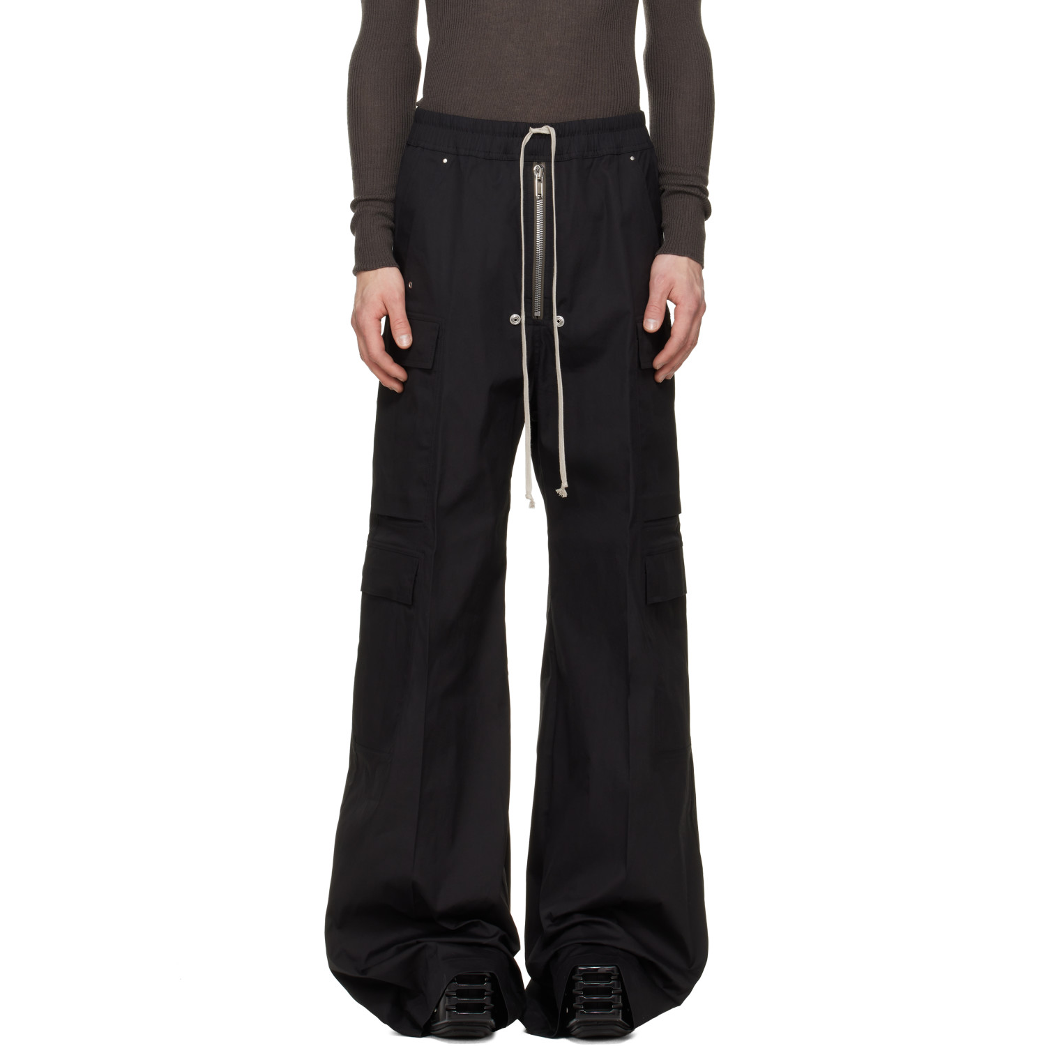 Rick Owens Black Tower Cargobelas Cargo Pants