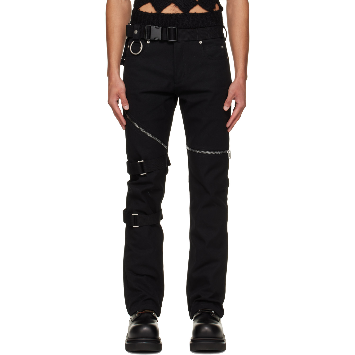 Rick Owens Black Tower Ryder Trousers