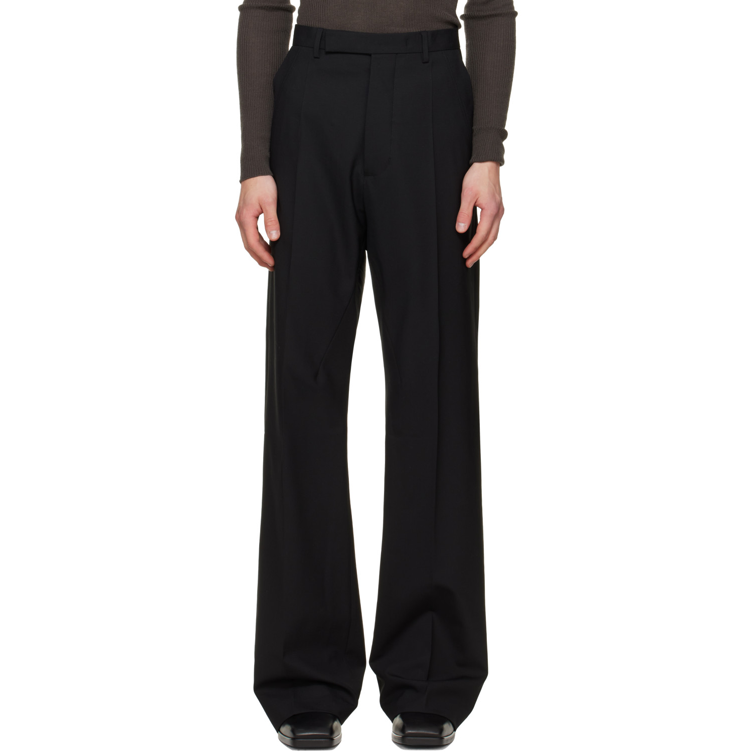 Rick Owens Black Tower Tailored Geth Trousers