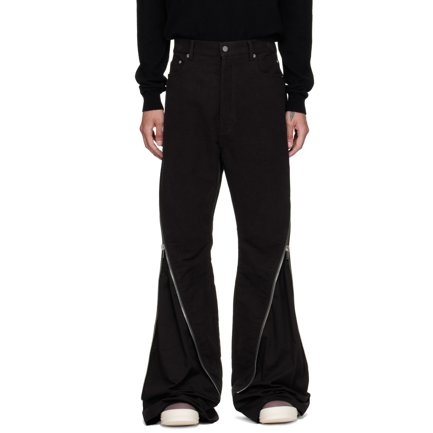 Rick Owens Black Tower Bolan Banana Trousers