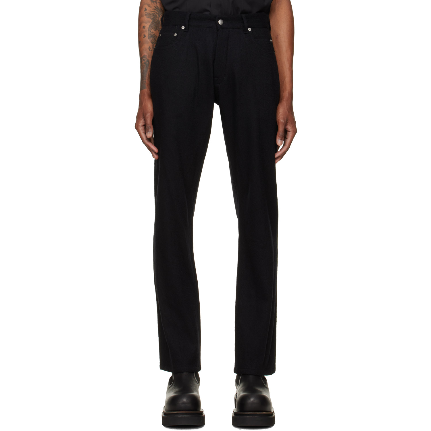 Rick Owens Black Tower Kurdt Trousers