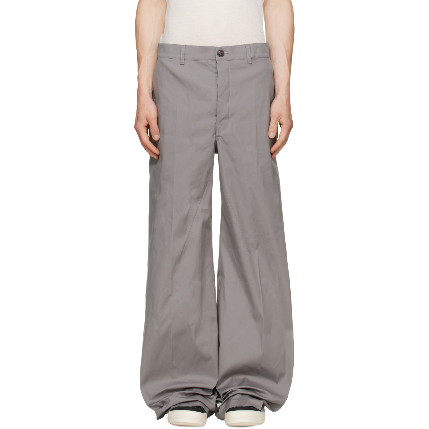 Rick Owens Gray Tower Work Trousers