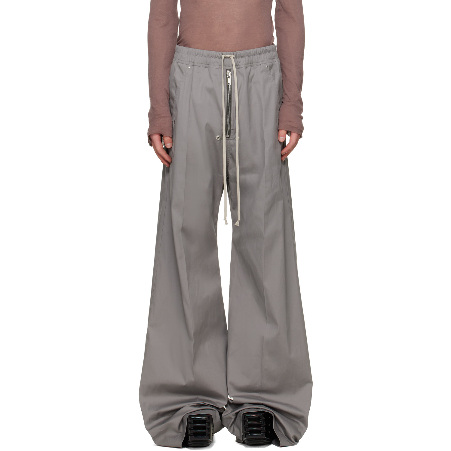 Rick Owens Gray Tower Wide Bela Trousers
