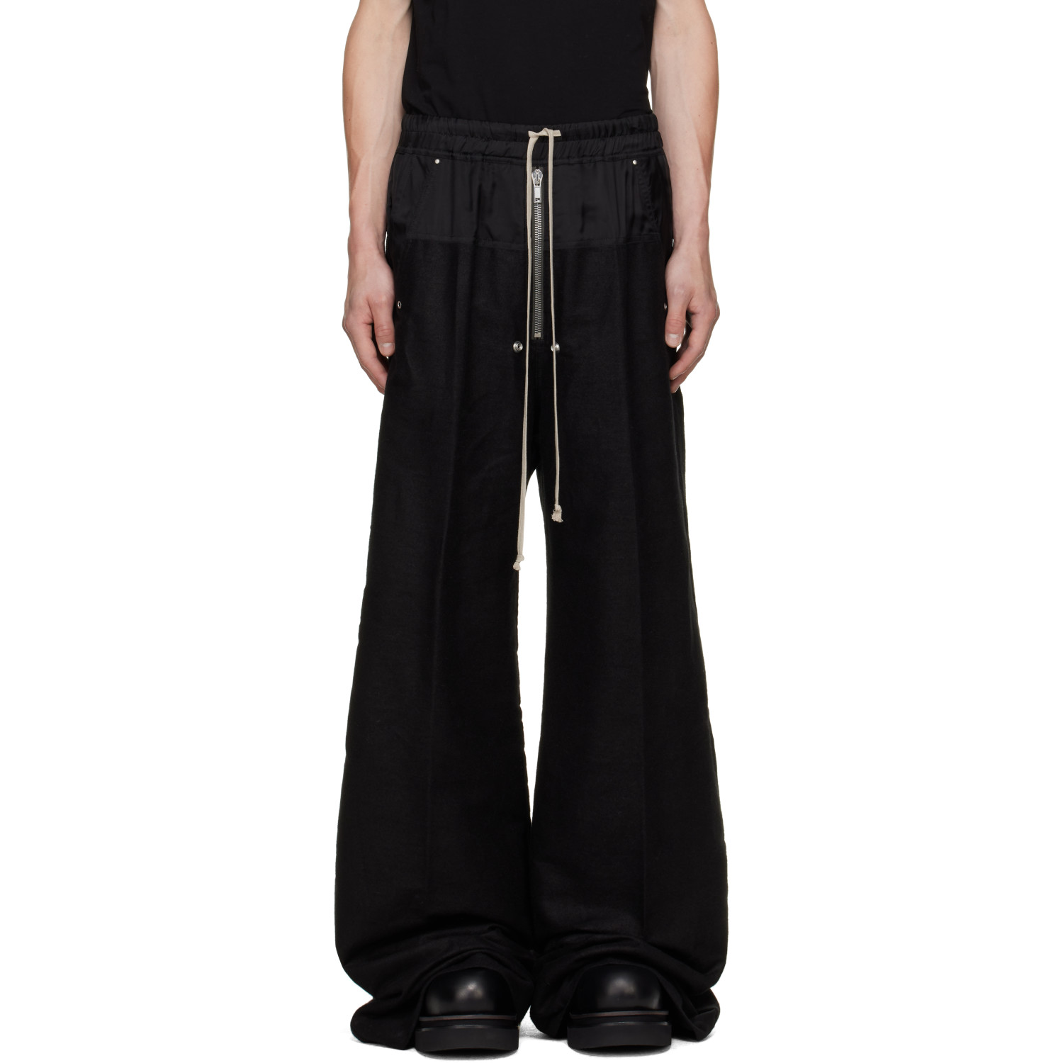Rick Owens Black Tower Wide Bela Trousers