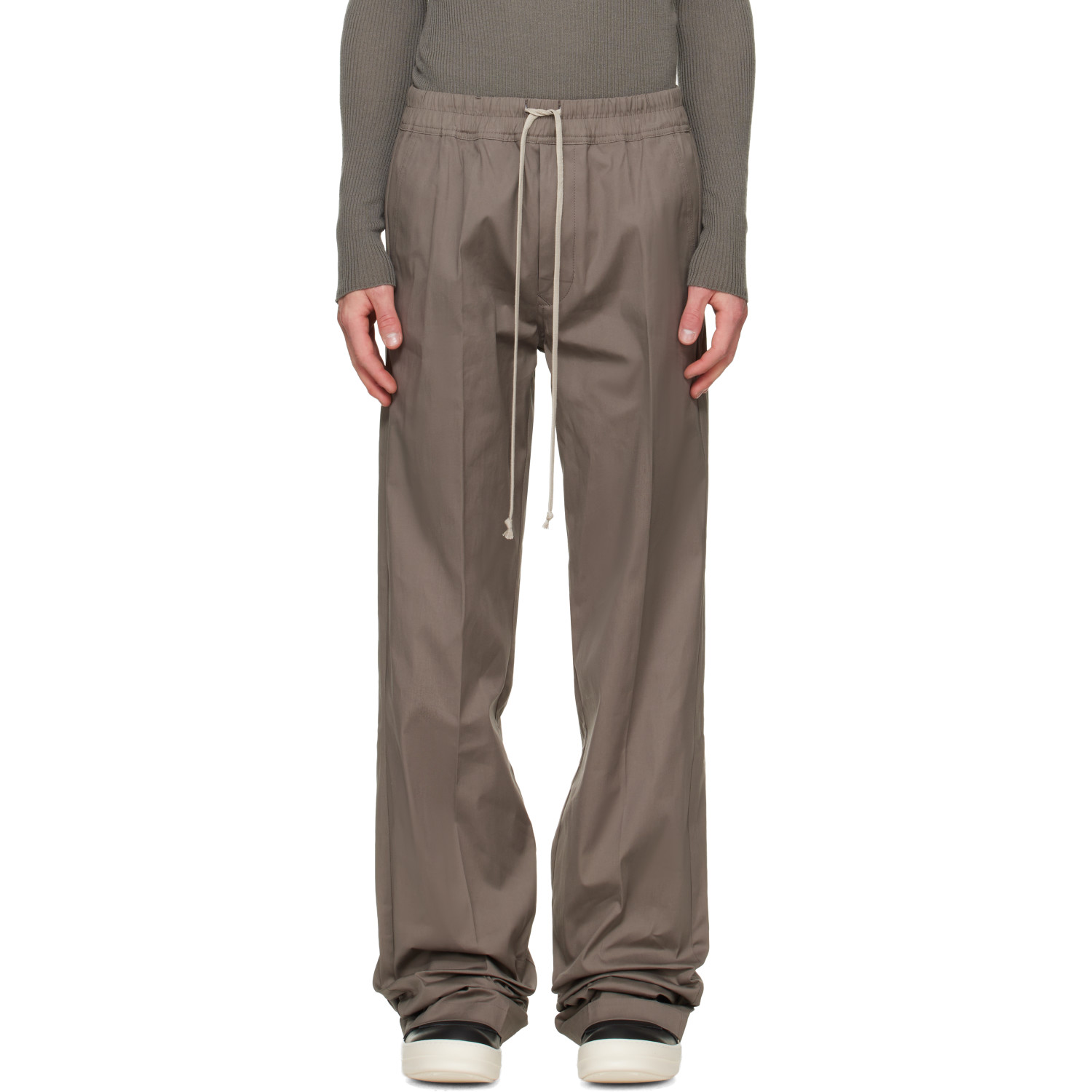 Rick Owens Gray Tower Dietrich Drawstring Trousers