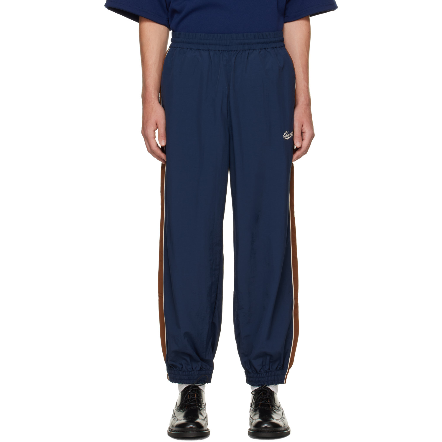 WILLY CHAVARRIA Navy 'Bad Boy' Track Pants