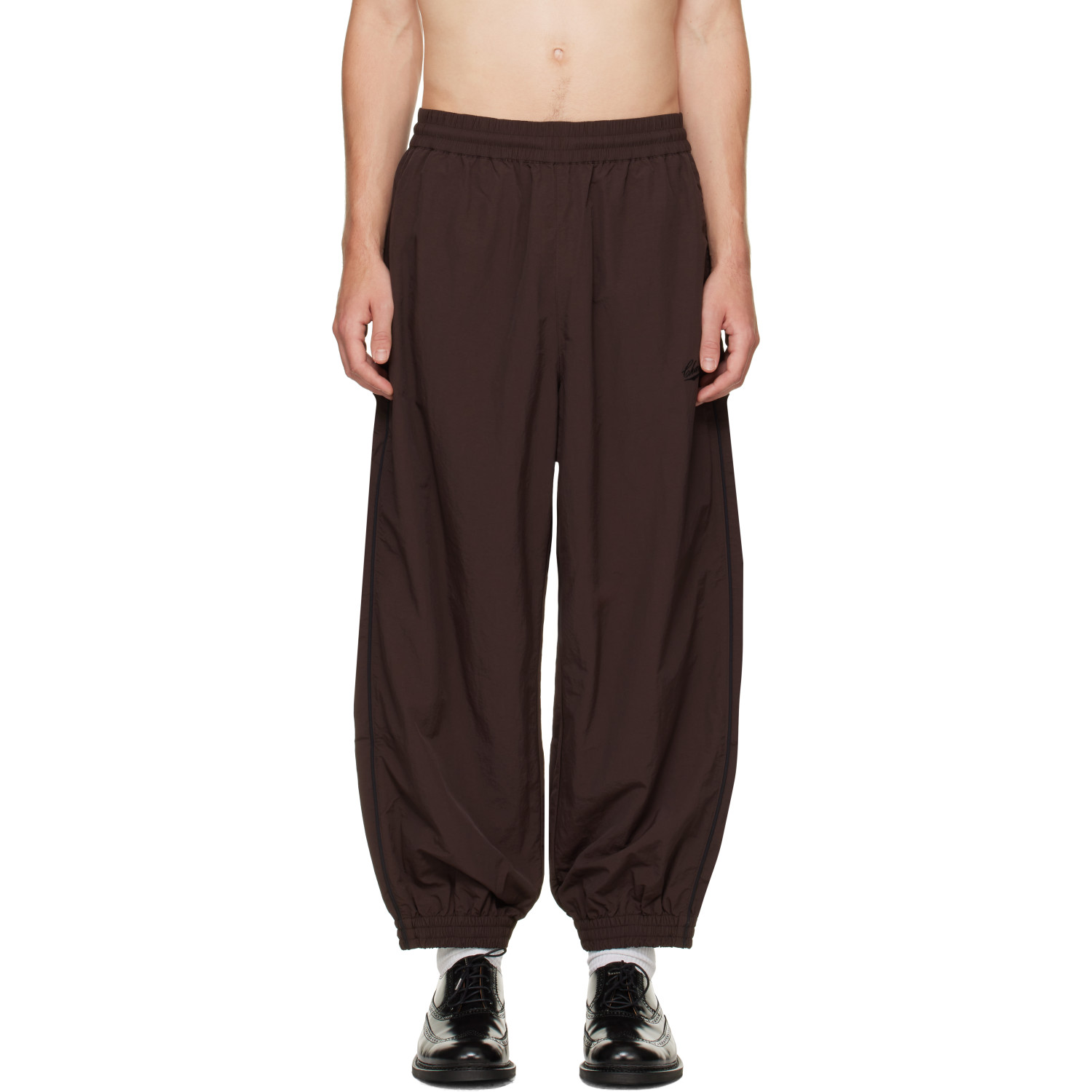 WILLY CHAVARRIA Brown 'Bad Boy' Track Pants