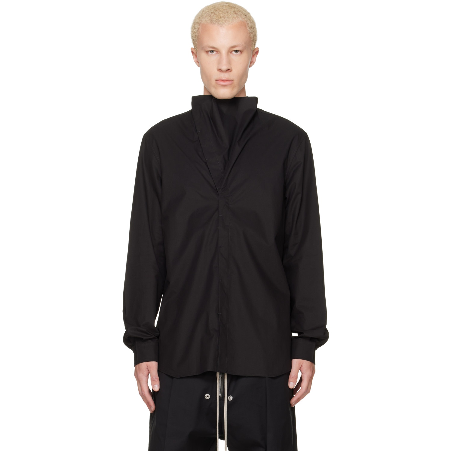 Rick Owens Black Tower Island Shirt