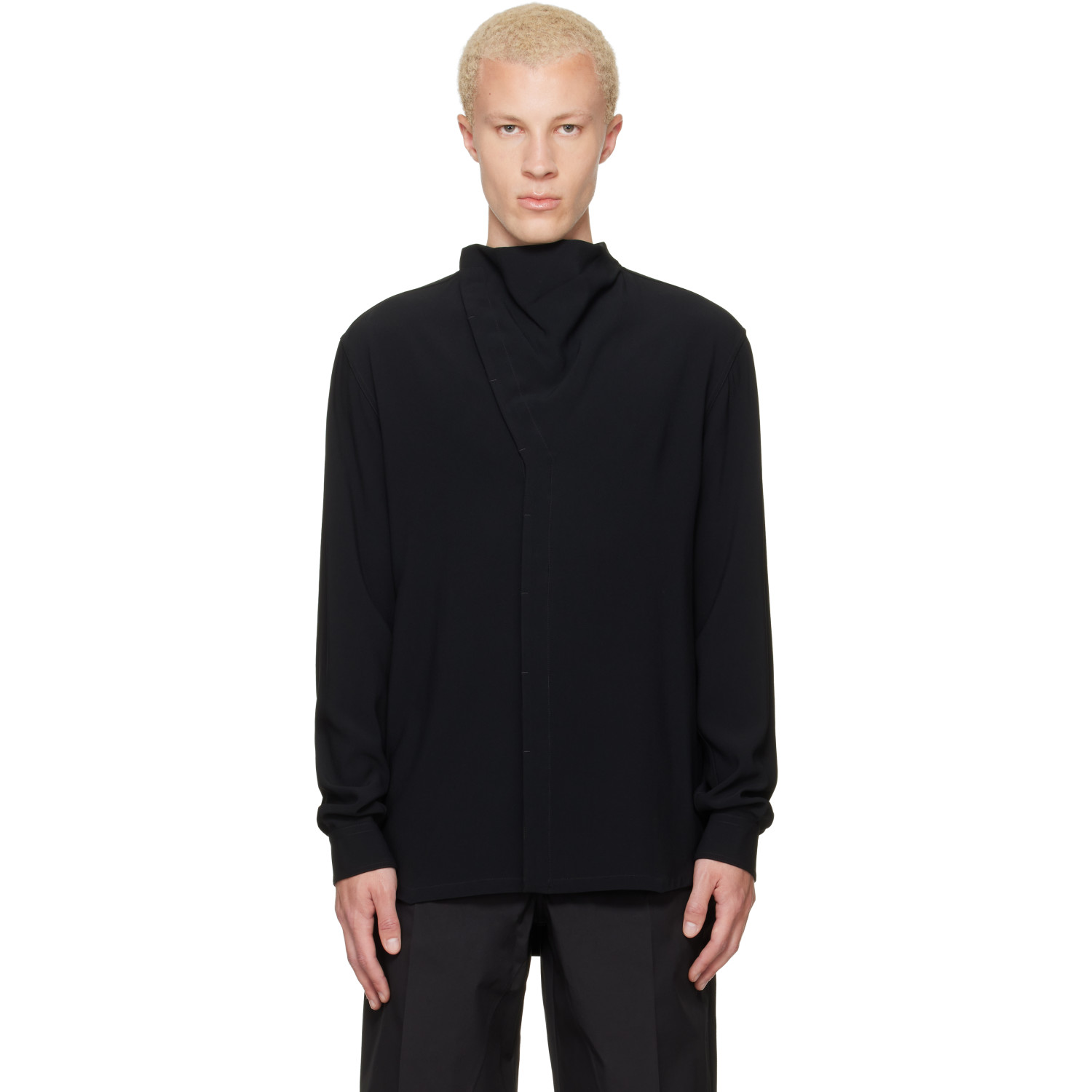 Rick Owens Black Tower Island Shirt