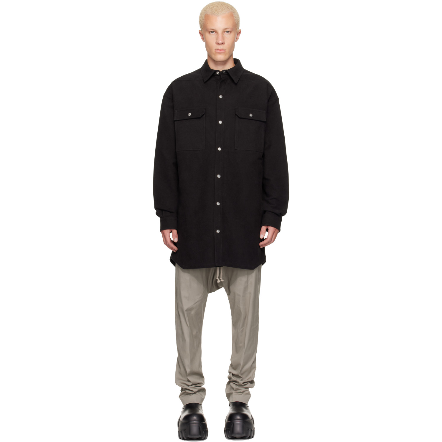 Rick Owens Black Tower Oversized Outershirt