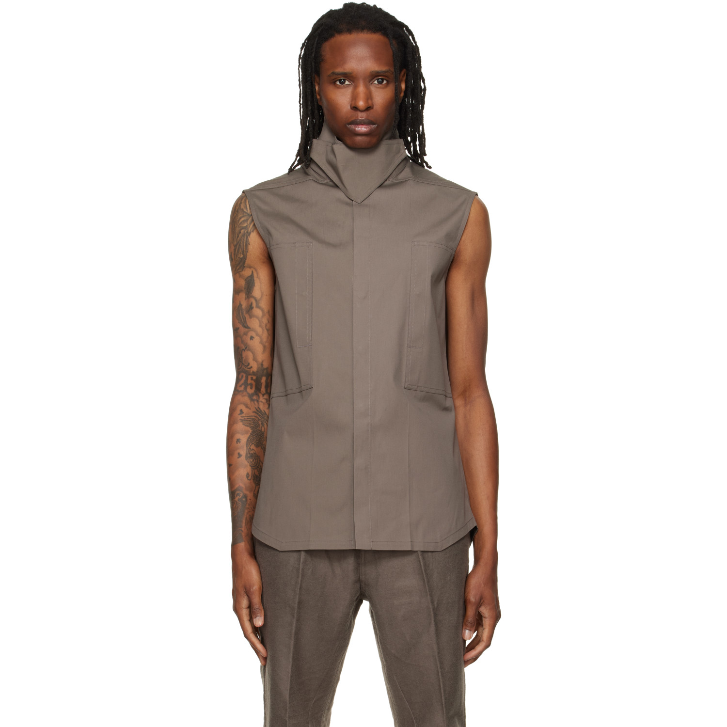 Rick Owens Gray Tower SL Outershirt
