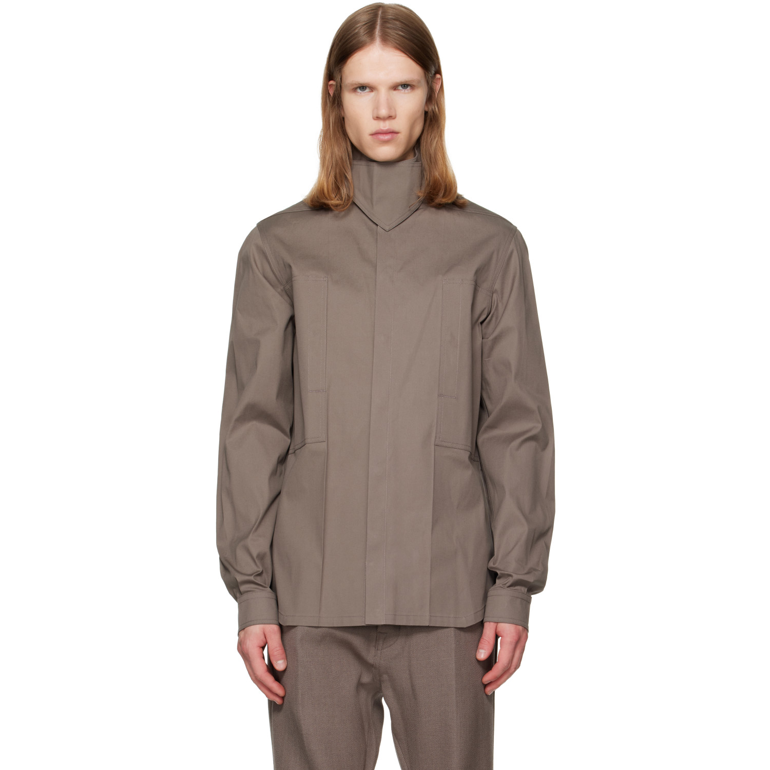 Rick Owens Gray Tower Outershirt