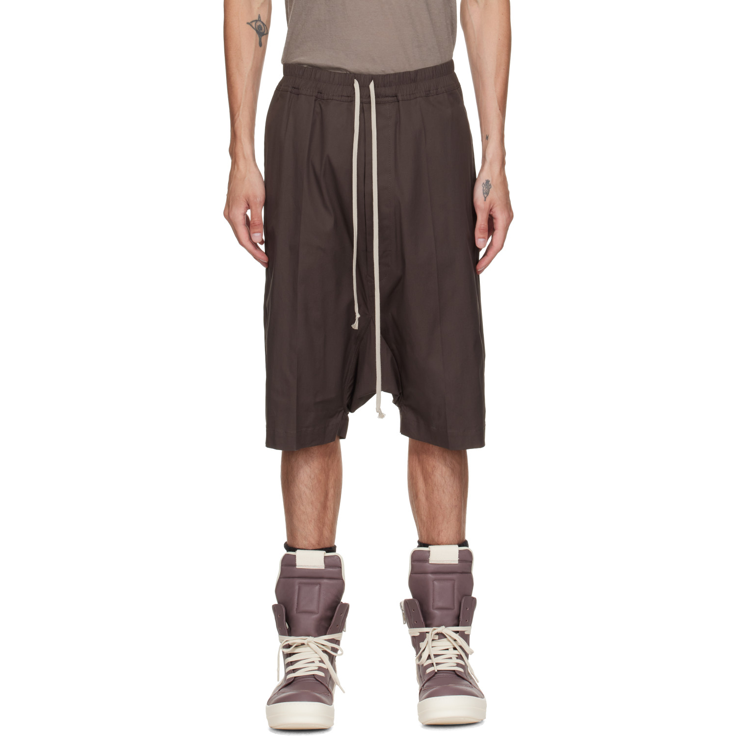 Rick Owens Gray Tower Rick S Pods Shorts