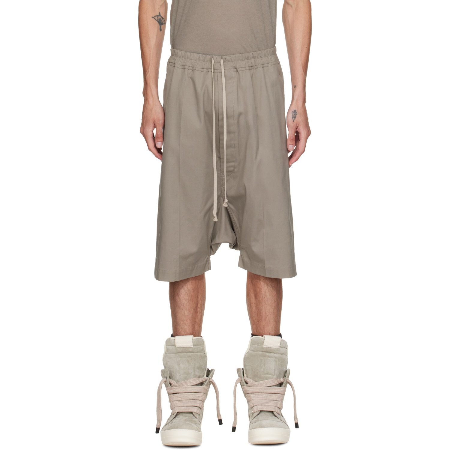 Rick Owens Taupe Tower Rick S Pods Shorts