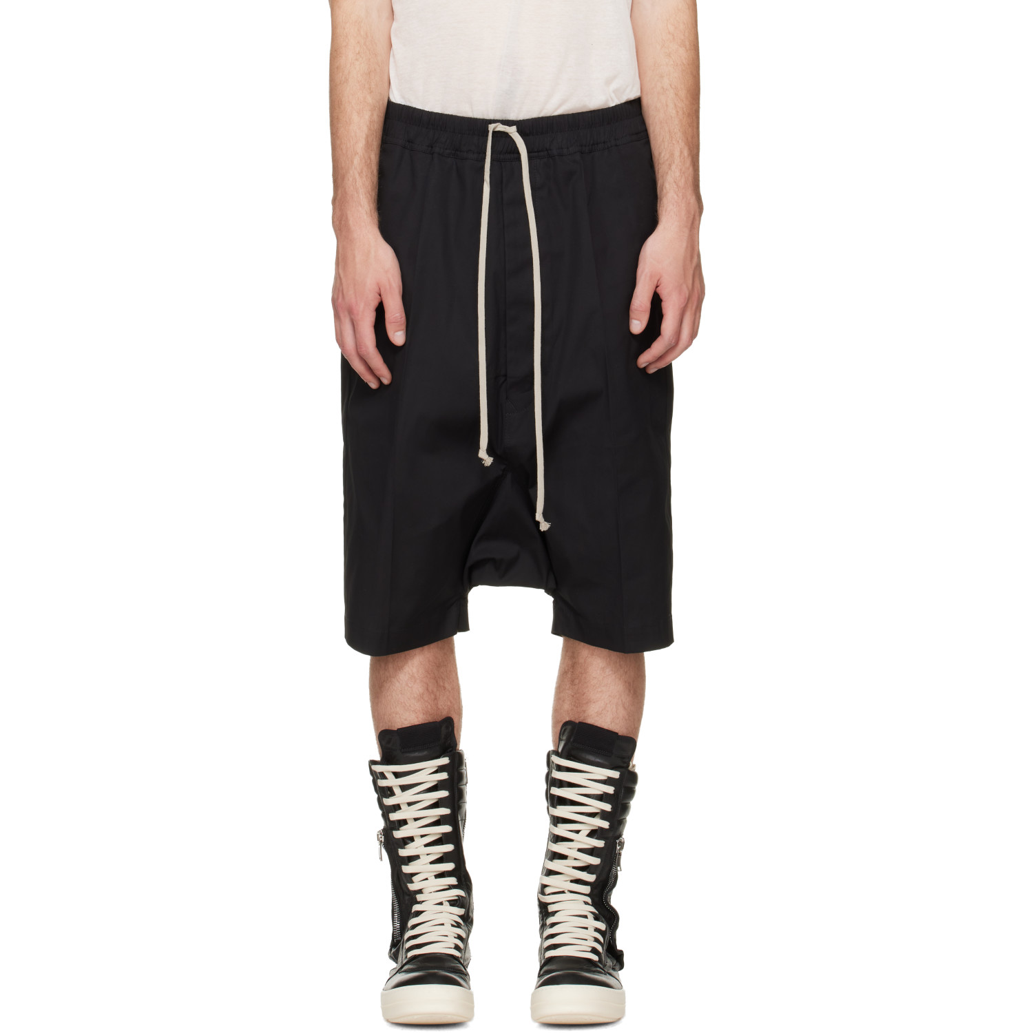 Rick Owens Black Tower Ricks Pods Shorts