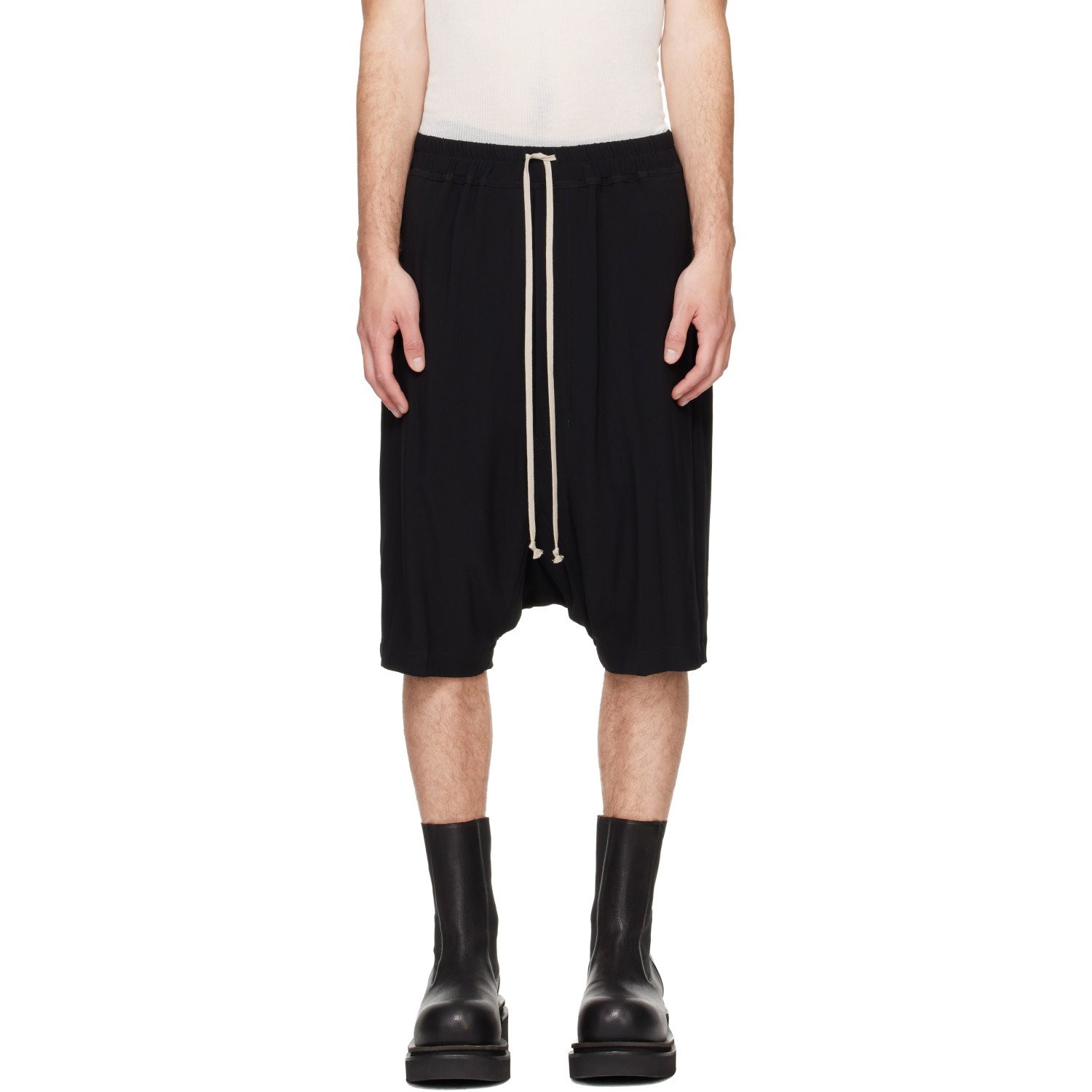 Rick Owens Black Tower Ricks Pods Shorts