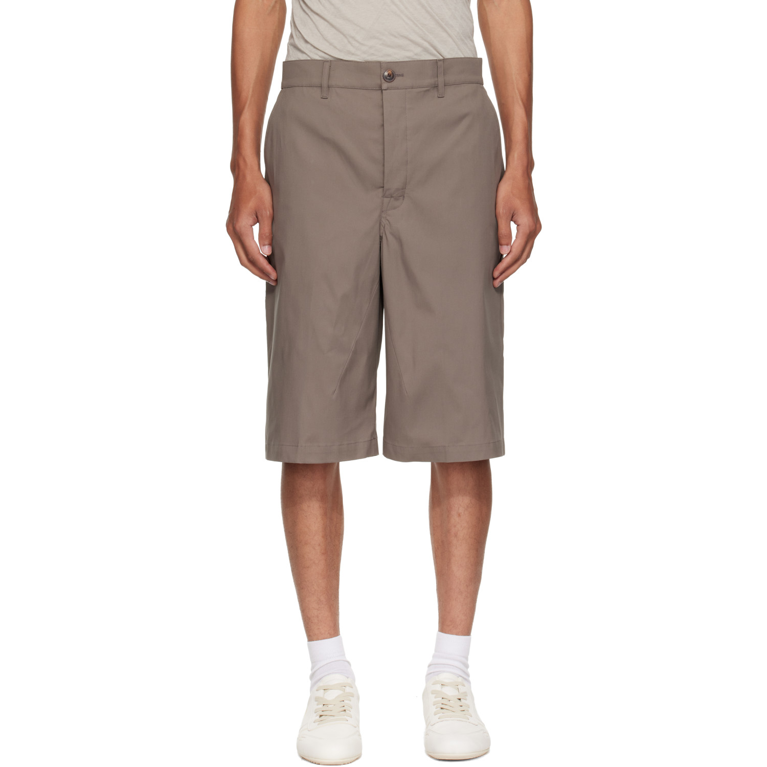 Rick Owens Gray Tower Work Shorts
