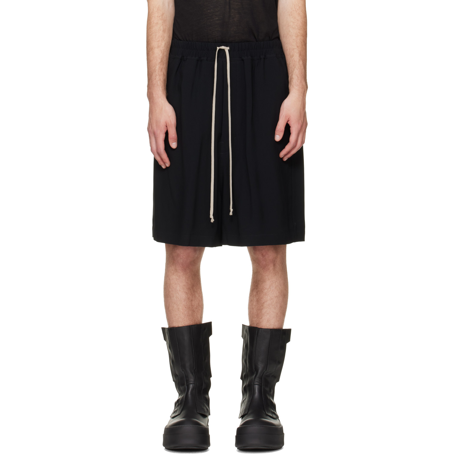 Rick Owens Black Tower Faun Shorts