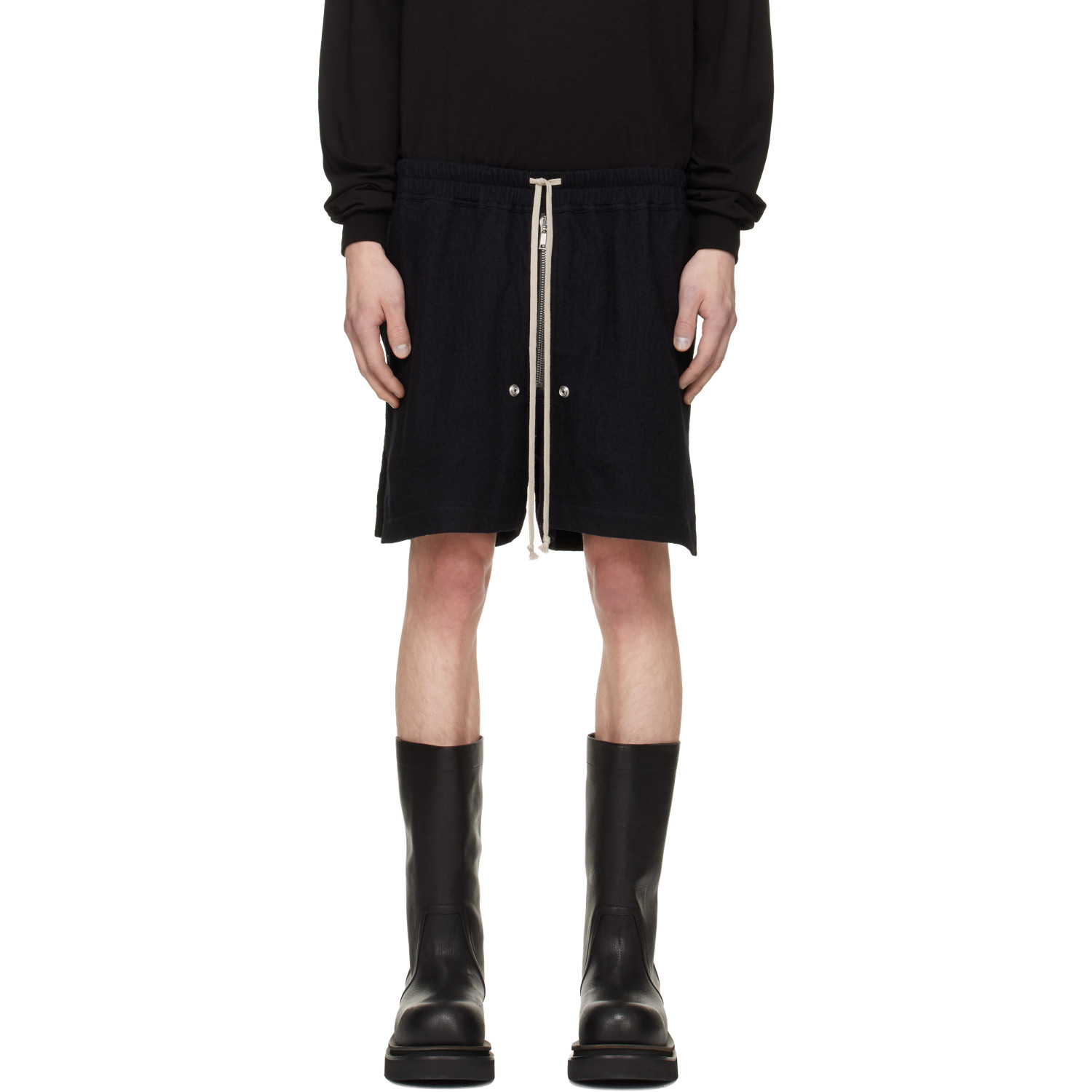 Rick Owens Black Tower Bela Boxers Shorts
