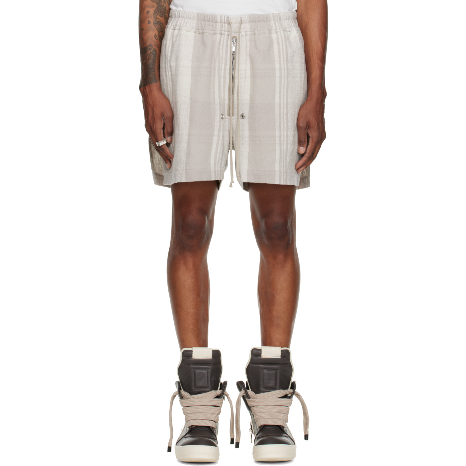Rick Owens Gray Tower Bela Boxers Shorts