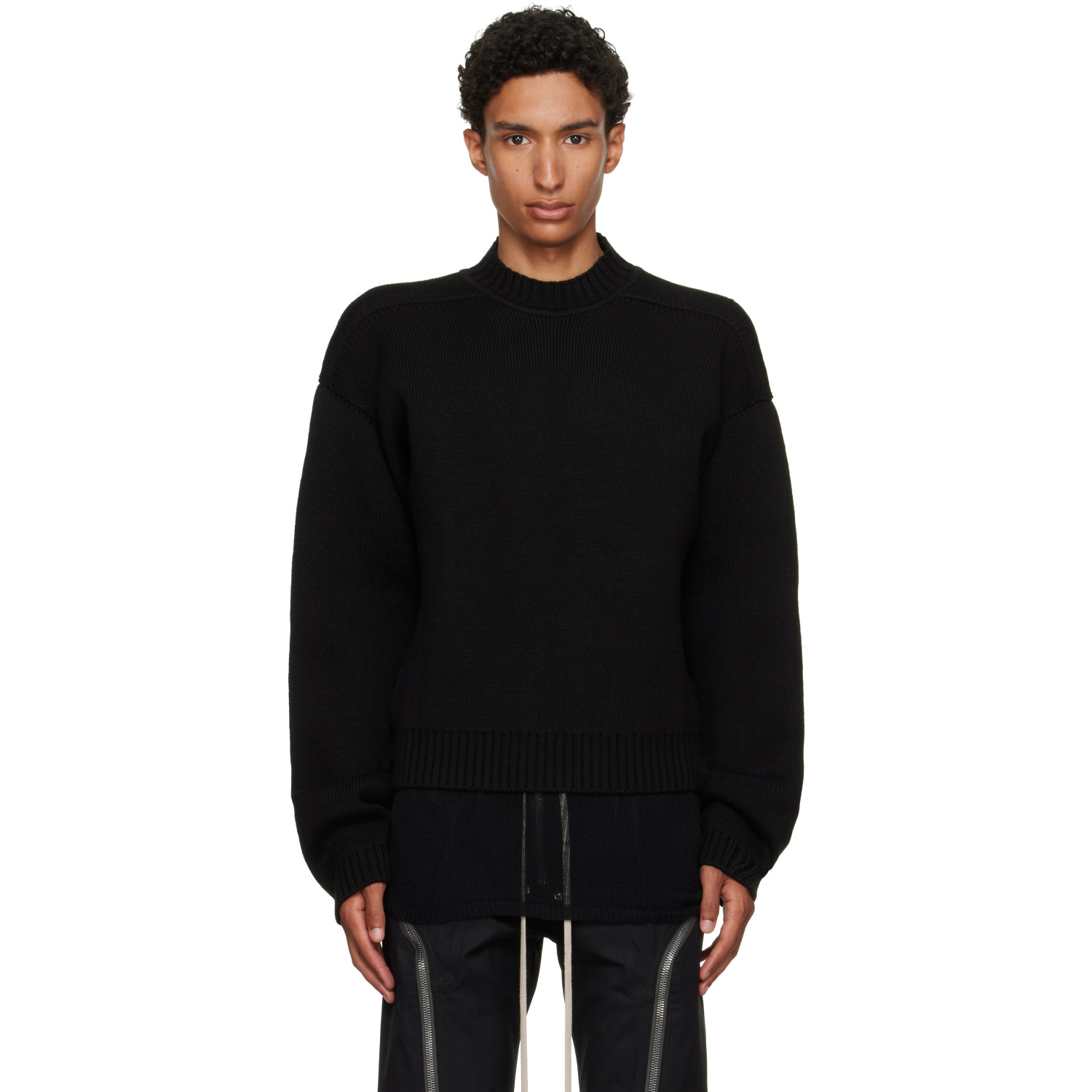 Rick Owens Black Tower Tommy Reversible Sweater